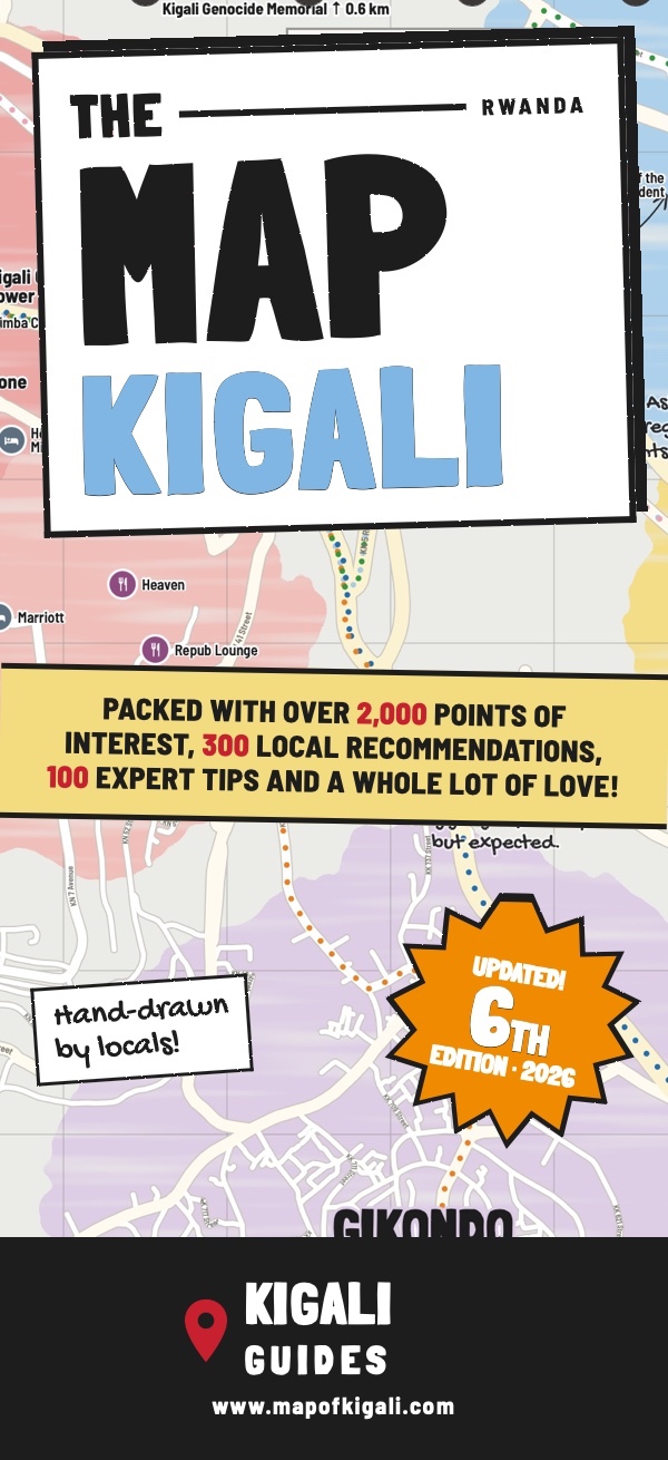 Cover of The Map Kigali, 6th edition 2026, by Kigali Guides